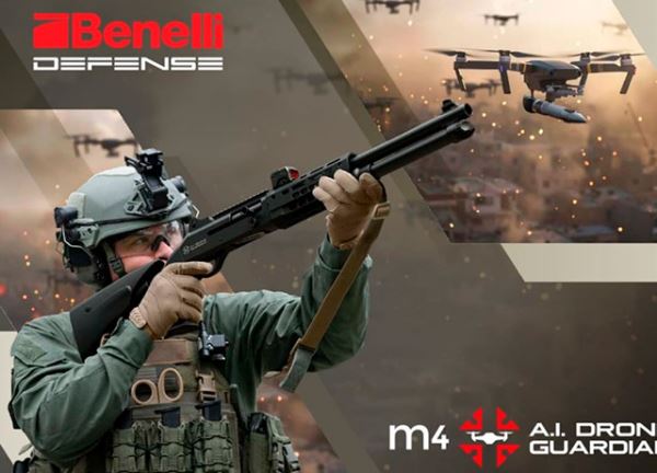 Антидрон по-итальянски. Ружьё Benelli M4 AI Drone Guardian